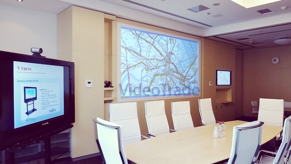 Multifunctional audiovisual complex for the new Megafon business office